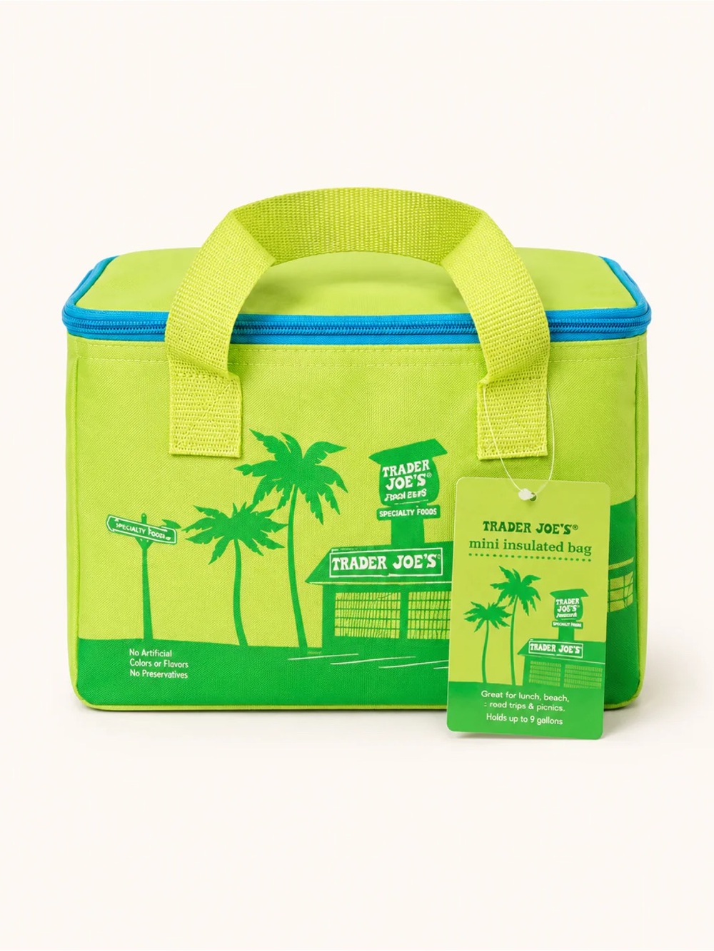 Trader Joe’s Mini Insulated Bag - Lime Green Cooler Bag
